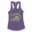 Straight Outta Erode Women's Racerback Tank in Solid Purple Rush Color